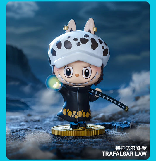 New POPMART THE MONSTERS X One Piece Series Blind Box LABUBU One Piece Chopper Mystery Cute Luffy Figure Trendy Surprise Gift