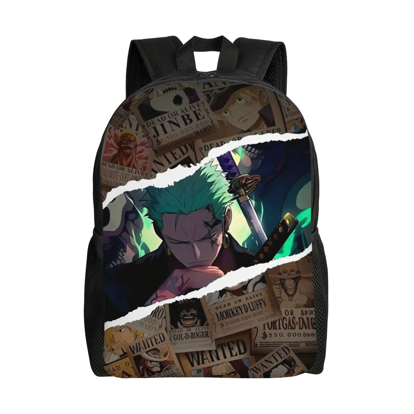 One Piece Luffy  Casual Backpack Durable Student Hiking Travel Cartoon  Daypack for Men Women College Shoulder Bag