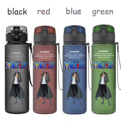 560ML One Piece Water Cup Children Portable Plastic Cartoon Luffy Nami Ace Outdoor Large Capacity Sport Water Drinking Bottle