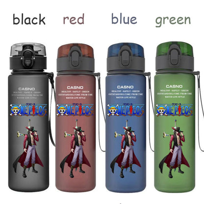 560ML One Piece Water Cup Children Portable Plastic Cartoon Luffy Nami Ace Outdoor Large Capacity Sport Water Drinking Bottle