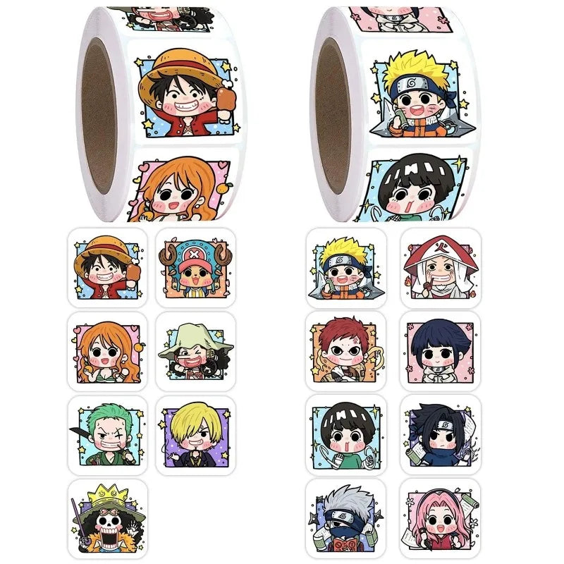 One Piece cute and stylish stickers for boys and girls, notebook adhesive labels, perfect as a birthday gift for friends