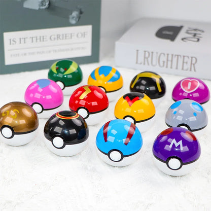 12PCS Pokemon Ball Pokeball Pikachu Pokeball Action Figure Cartoon Anime Kawaii Doll Poke Ball Collection Kids Birthday Gifts