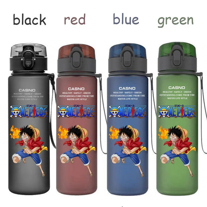 560ML One Piece Water Cup Children Portable Plastic Cartoon Luffy Nami Ace Outdoor Large Capacity Sport Water Drinking Bottle