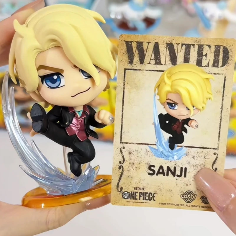 Genuine One Piece Cosbi Mini Figure Blind Box Monkey D Luffy Zoro Chopper Anime Figure Ornament Toys Mystery Box Boy'S Gift