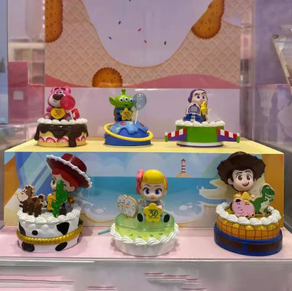 Disney Toy Story Surprise Party Series Suprise Box Cake Character Design Anime Figure Model Desktop Statue Toys Gifts