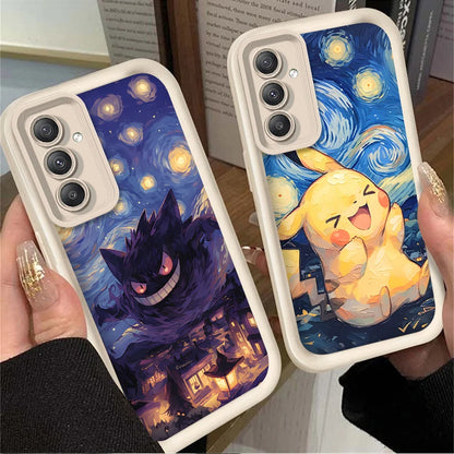 Anime Lovely P-Pokemon Case For Samsung Galaxy A54 A05 A05S A34 A24 A14 A53 A33 A23 A13 A52 A52S A32 A22 A12 A71 A51 A31 A50