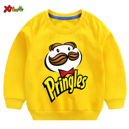 Kids Hoodies Sweatshirts for Boys Baby Cartoon Clothing Boy Girl Cotton Print Casual T Shirt Children Pullover Cute Clothes Cool