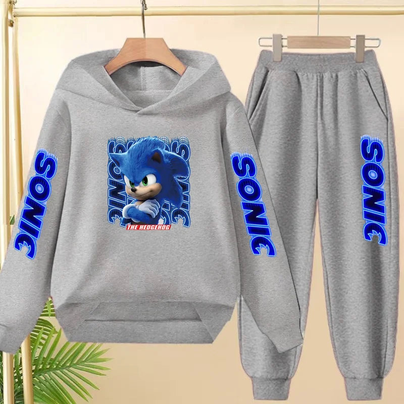 Fall New Style Anime Children's Casual Sweatshirt Sets Kids Sweatpant Set Pullover and Trousers 2pcs Suit Suitable Ages 3 to 12