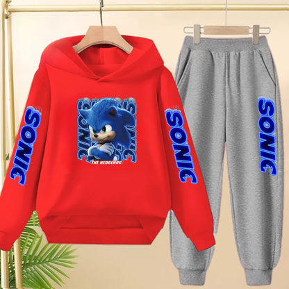 Fall New Style Anime Children's Casual Sweatshirt Sets Kids Sweatpant Set Pullover and Trousers 2pcs Suit Suitable Ages 3 to 12