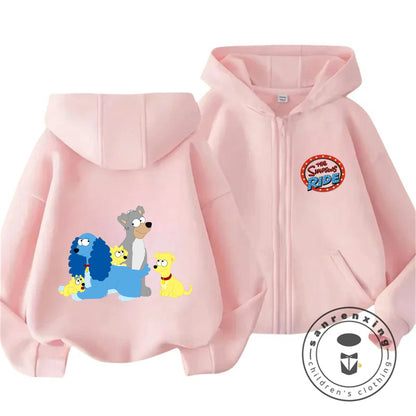 Children The Simpsons Cartoon Zip Hoodie Autumn Winter Boys Girls Cute Kawaii Trendy New Kids Hooded Sweatshirt 3 14 Years