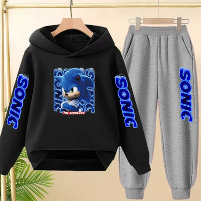 Fall New Style Anime Children's Casual Sweatshirt Sets Kids Sweatpant Set Pullover and Trousers 2pcs Suit Suitable Ages 3 to 12