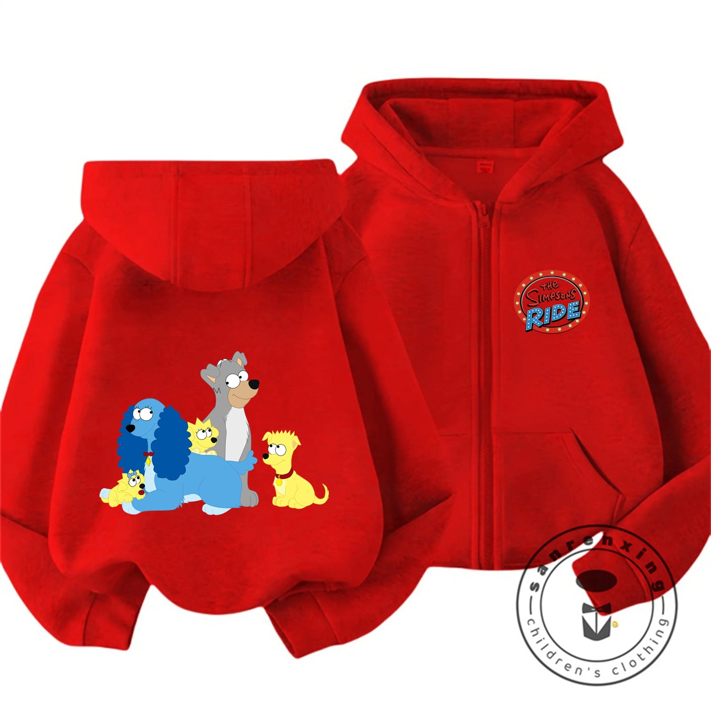 Children The Simpsons Cartoon Zip Hoodie Autumn Winter Boys Girls Cute Kawaii Trendy New Kids Hooded Sweatshirt 3 14 Years