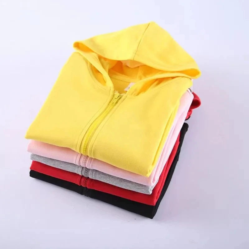 Children's Zipper Style Anime Movie Electric Mouse Print Sweatshirt Coat Boys Girls3-12Yrs Hoodie Sports Casual Cardigan Clothes