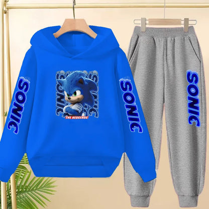 Fall New Style Anime Children's Casual Sweatshirt Sets Kids Sweatpant Set Pullover and Trousers 2pcs Suit Suitable Ages 3 to 12