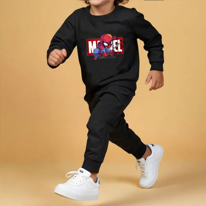 Anime Spiderman Printed Boys Sweatshirt Sets Spring/autumn KidsPants Two Piece Child Long Sleeve Clothes Set New