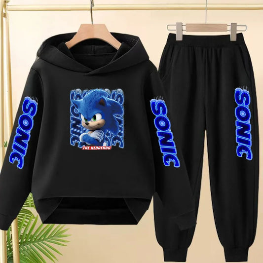 Fall New Style Anime Children's Casual Sweatshirt Sets Kids Sweatpant Set Pullover and Trousers 2pcs Suit Suitable Ages 3 to 12
