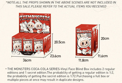 POP MART Labubu the Monsters Coca-Cola Series Kawaii Anime Action Figure Vinyl Face Blind Box Surprise Mystery Doll Toy