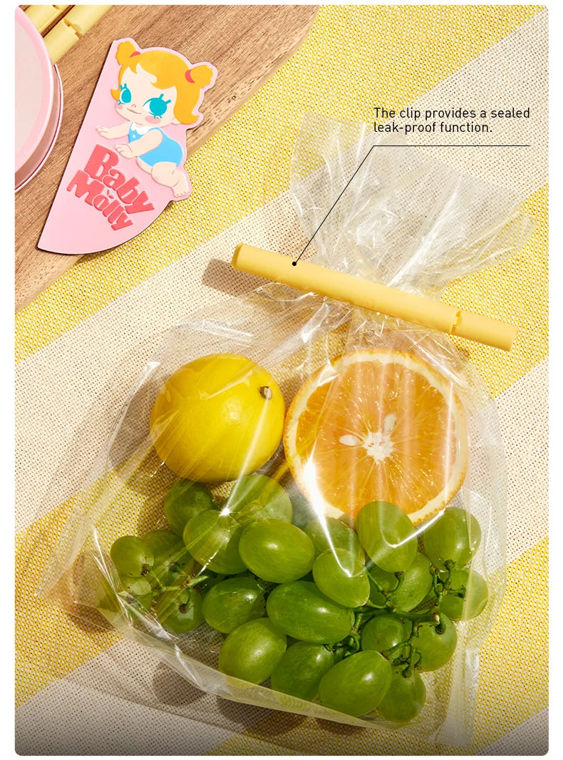 POP MART Baby Molly Fruity Aroma Series-Magnetic Sealing Clip Storage Box Set Mystery Box 1PC/6PCS