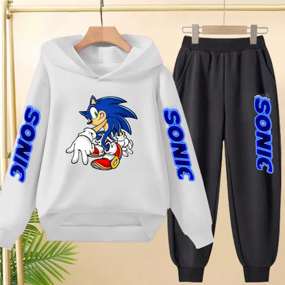 Fall New Style Anime Children's Casual Sweatshirt Sets Kids Sweatpant Set Pullover and Trousers 2pcs Suit Suitable Ages 3 to 12