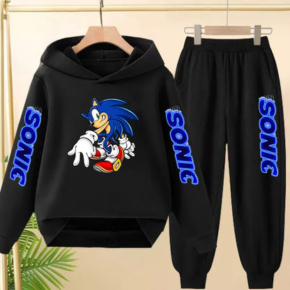 Fall New Style Anime Children's Casual Sweatshirt Sets Kids Sweatpant Set Pullover and Trousers 2pcs Suit Suitable Ages 3 to 12