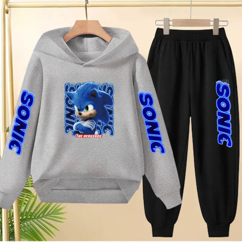 Fall New Style Anime Children's Casual Sweatshirt Sets Kids Sweatpant Set Pullover and Trousers 2pcs Suit Suitable Ages 3 to 12