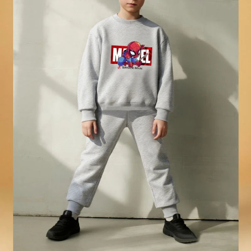 Anime Spiderman Printed Boys Sweatshirt Sets Spring/autumn KidsPants Two Piece Child Long Sleeve Clothes Set New