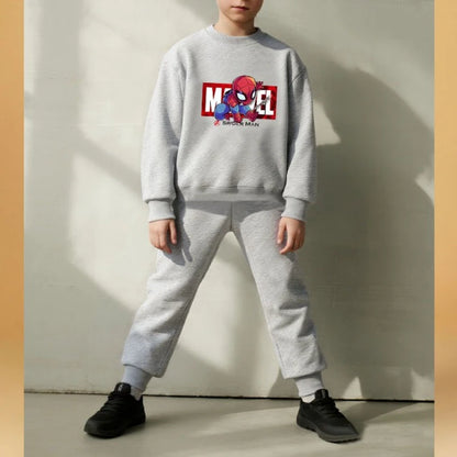 Anime Spiderman Printed Boys Sweatshirt Sets Spring/autumn KidsPants Two Piece Child Long Sleeve Clothes Set New