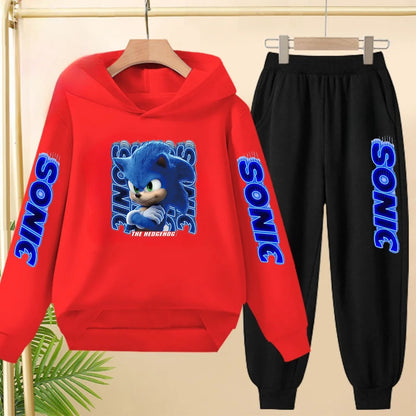 Fall New Style Anime Children's Casual Sweatshirt Sets Kids Sweatpant Set Pullover and Trousers 2pcs Suit Suitable Ages 3 to 12