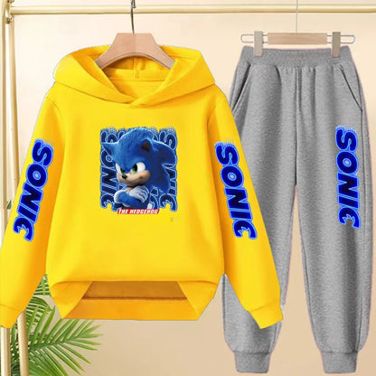 Fall New Style Anime Children's Casual Sweatshirt Sets Kids Sweatpant Set Pullover and Trousers 2pcs Suit Suitable Ages 3 to 12