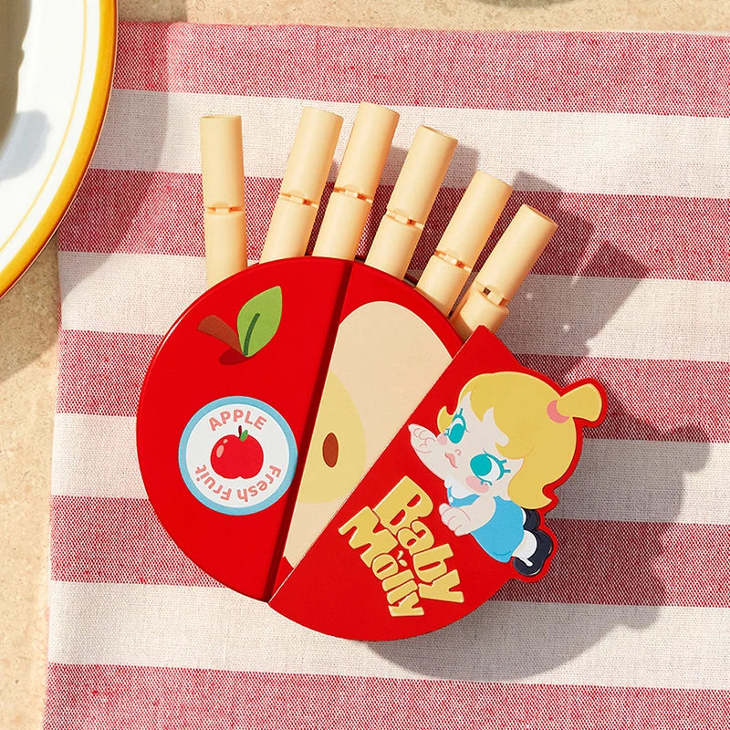 POP MART Baby Molly Fruity Aroma Series-Magnetic Sealing Clip Storage Box Set Mystery Box 1PC/6PCS