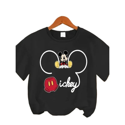 Summer Fashion Anime Cartoon Printed Children's T-shirt Theme Party Top Boys and Girls Short Sleeved T-shirt