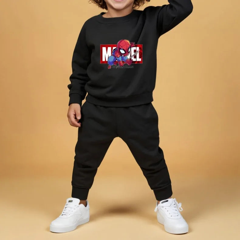 Anime Spiderman Printed Boys Sweatshirt Sets Spring/autumn KidsPants Two Piece Child Long Sleeve Clothes Set New