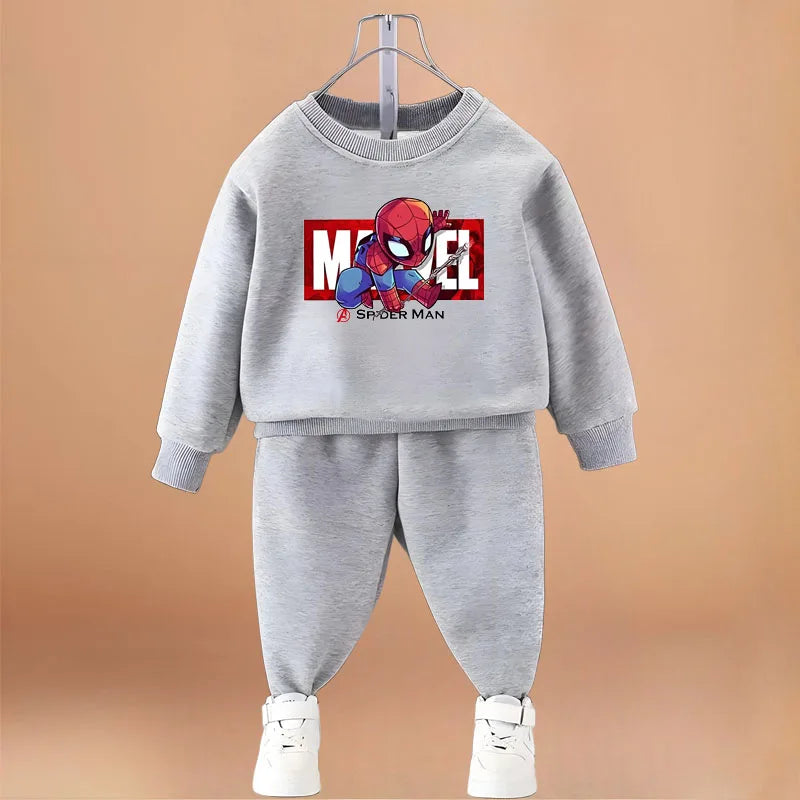 Anime Spiderman Printed Boys Sweatshirt Sets Spring/autumn KidsPants Two Piece Child Long Sleeve Clothes Set New