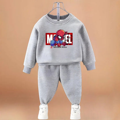 Anime Spiderman Printed Boys Sweatshirt Sets Spring/autumn KidsPants Two Piece Child Long Sleeve Clothes Set New
