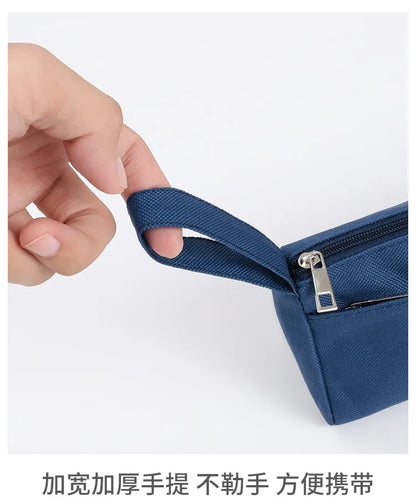 Astuccio per matite One Piece per ragazzi, a doppio strato, portatile, in tessuto Oxford, semplice, carino, con personaggi dei videogiochi, grande capacità, in tela, per bambini, anime