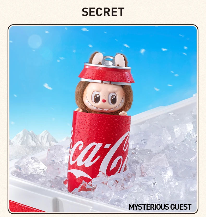 POP MART Labubu the Monsters Coca-Cola Series Kawaii Anime Action Figure Vinyl Face Blind Box Surprise Mystery Doll Toy