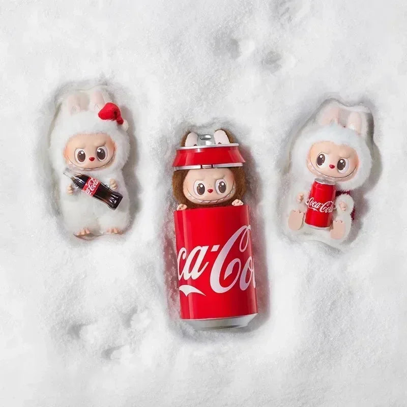 POP MART Labubu the Monsters Coca-Cola Series Kawaii Anime Action Figure Vinyl Face Blind Box Surprise Mystery Doll Toy