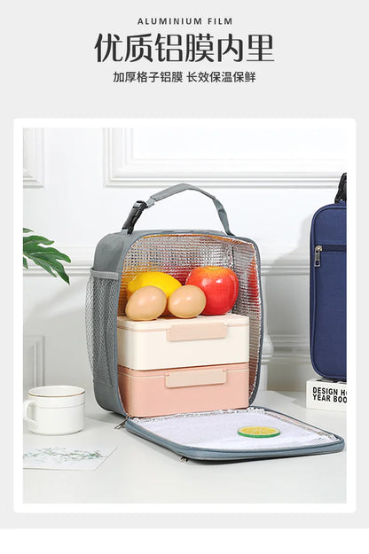 Borsa Termica per Pranzo One Piece per Ragazzi, in Alluminio Isolante, Spessa, con Design Carino a Tema Anime, per Studenti e Lavoratori d'Ufficio