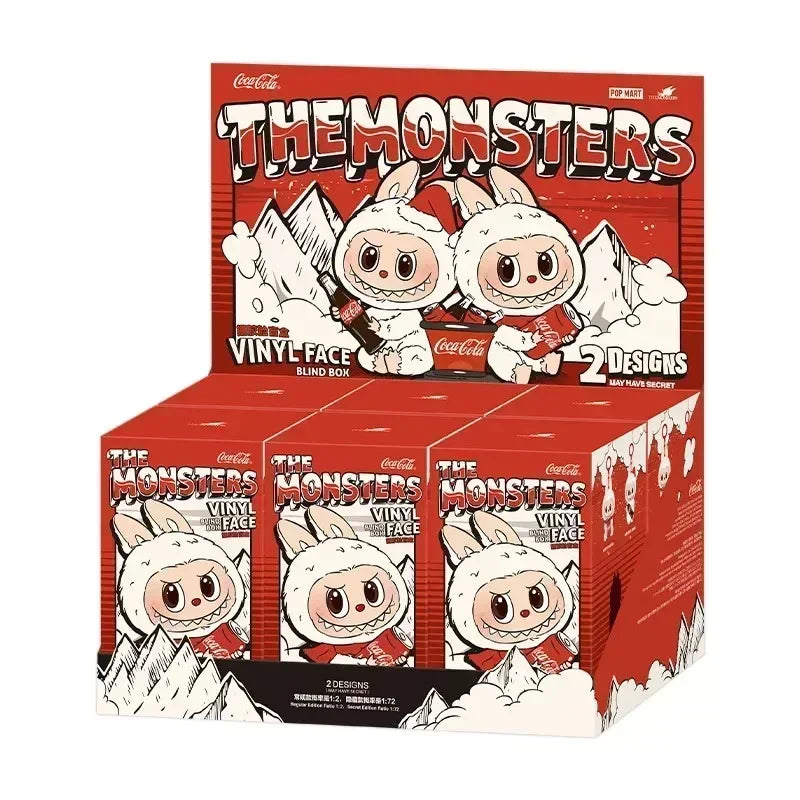 POP MART Labubu the Monsters Coca-Cola Series Kawaii Anime Action Figure Vinyl Face Blind Box Surprise Mystery Doll Toy
