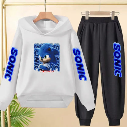 Fall New Style Anime Children's Casual Sweatshirt Sets Kids Sweatpant Set Pullover and Trousers 2pcs Suit Suitable Ages 3 to 12