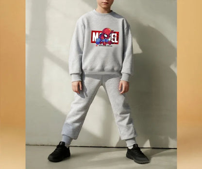 Anime Spiderman Printed Boys Sweatshirt Sets Spring/autumn KidsPants Two Piece Child Long Sleeve Clothes Set New