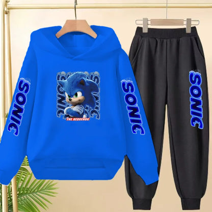 Fall New Style Anime Children's Casual Sweatshirt Sets Kids Sweatpant Set Pullover and Trousers 2pcs Suit Suitable Ages 3 to 12