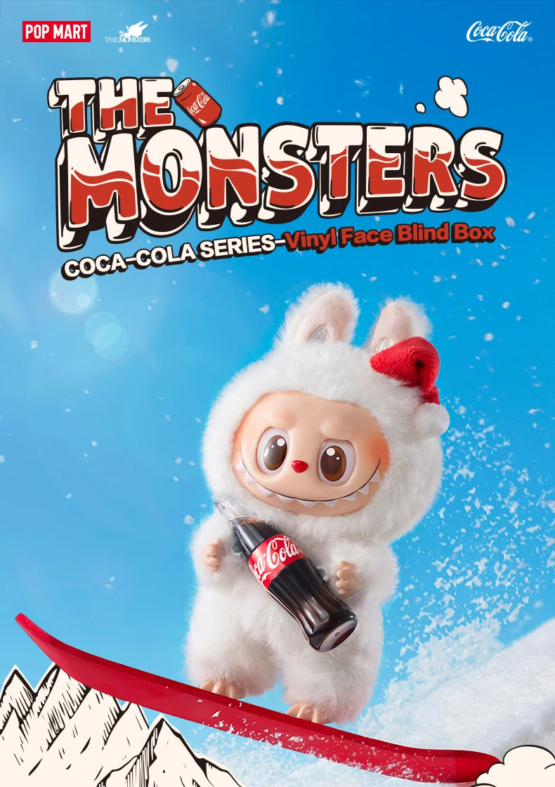 POP MART Labubu the Monsters Coca-Cola Series Kawaii Anime Action Figure Vinyl Face Blind Box Surprise Mystery Doll Toy