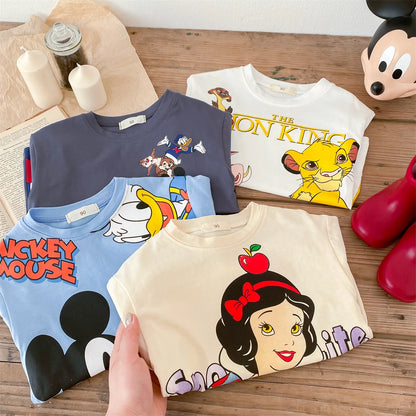 Children's Short Sleeved Anime T-shirt Boys And Girls Cartoon Short Sleeved Summer Fashion Top Casual Street Sports Shirt