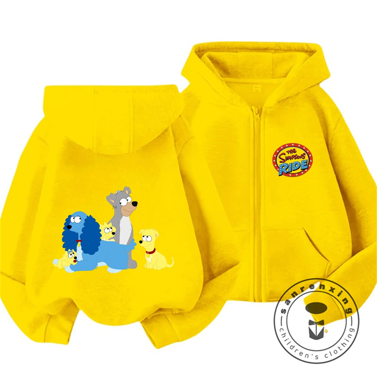 Children The Simpsons Cartoon Zip Hoodie Autumn Winter Boys Girls Cute Kawaii Trendy New Kids Hooded Sweatshirt 3 14 Years