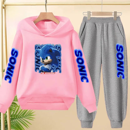 Fall New Style Anime Children's Casual Sweatshirt Sets Kids Sweatpant Set Pullover and Trousers 2pcs Suit Suitable Ages 3 to 12