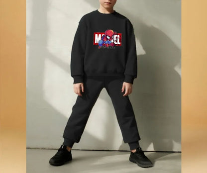 Anime Spiderman Printed Boys Sweatshirt Sets Spring/autumn KidsPants Two Piece Child Long Sleeve Clothes Set New