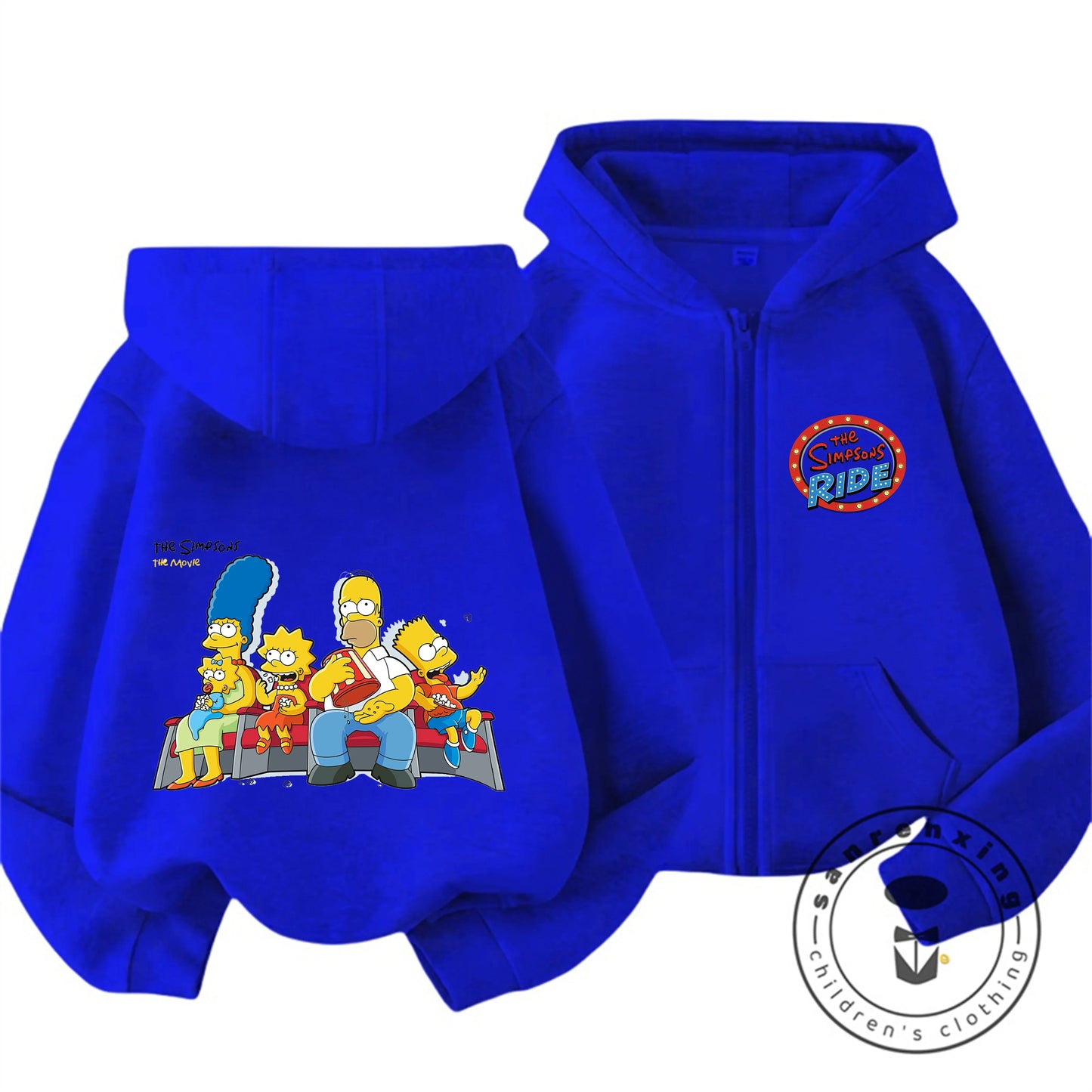 Children The Simpsons Cartoon Zip Hoodie Autumn Winter Boys Girls Cute Kawaii Trendy New Kids Hooded Sweatshirt 3 14 Years