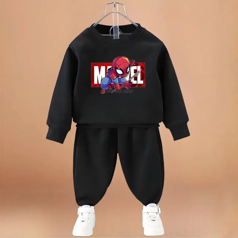 Anime Spiderman Printed Boys Sweatshirt Sets Spring/autumn KidsPants Two Piece Child Long Sleeve Clothes Set New