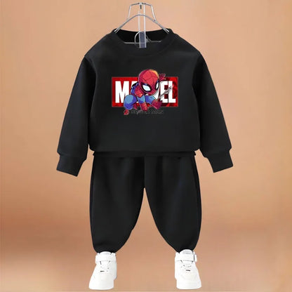 Anime Spiderman Printed Boys Sweatshirt Sets Spring/autumn KidsPants Two Piece Child Long Sleeve Clothes Set New